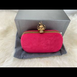 Alexander McQueen Bee Punk Skull Clutch